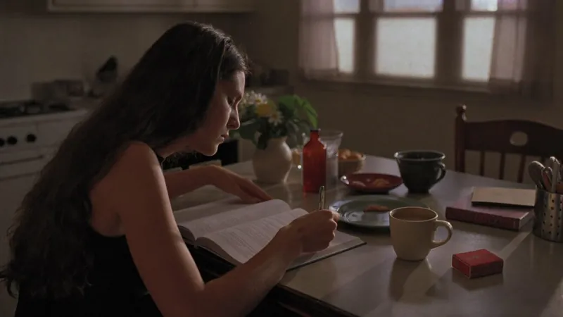 A solo owner working through her notes at the kitchen table, learning in the free Small Business MBA from Notebook of a COO